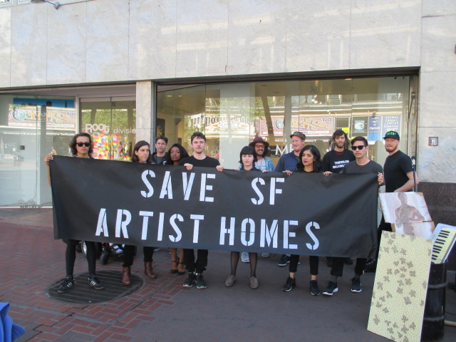 Protesters seek to save artist housing on Market Street