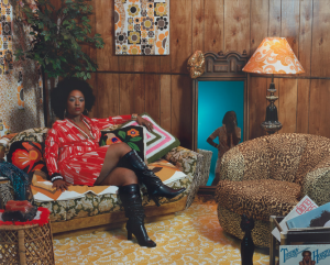 “Sista Sista Lady Blue”, Mickalene Thomas, 2007