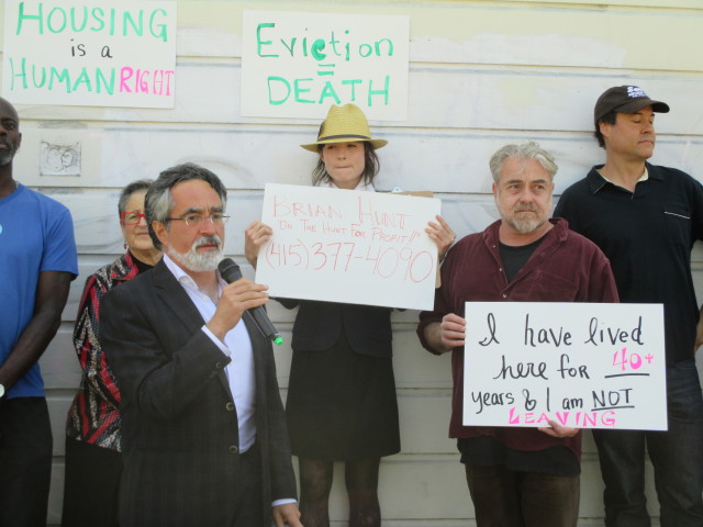Peskin stands by tenants who are calling out their landlord