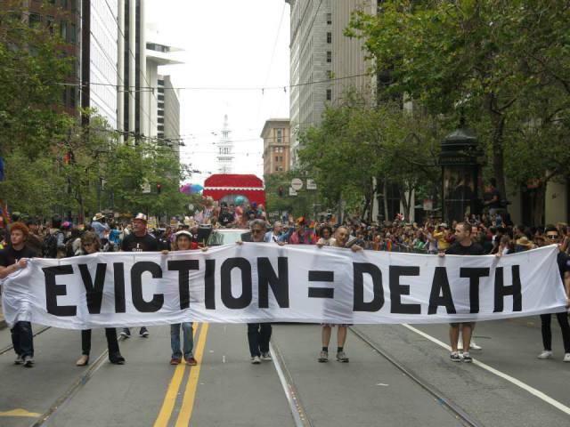 The 2015 Pride Parade contingent that accompanied Community Grand Marshal Brian Basinger of the AIDS Housing Alliance  