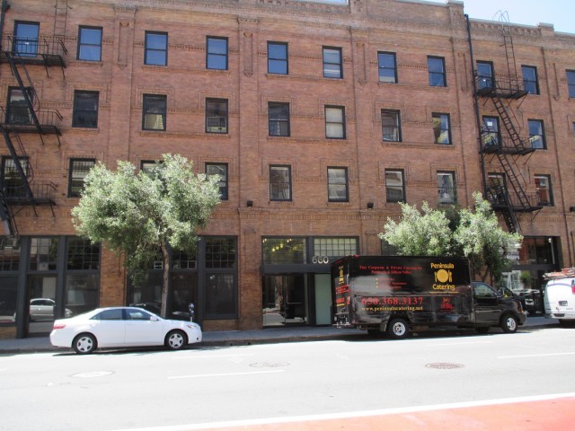 This light-industrial building was illegally converted to offices, one of numerous examples of the city allowing PDR space to be sucked up in the tech boom
