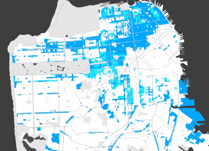 The city has more than 30,000 sites where a "density bonus" could be allowed for building taller housing with some affordable units