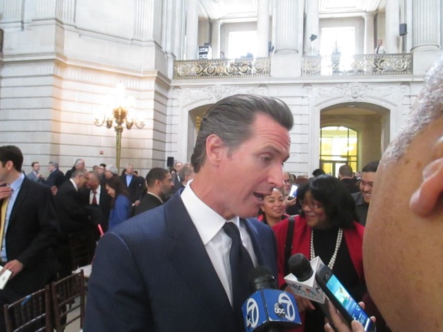 Gavin Newsom says police abuse is below his pay grade