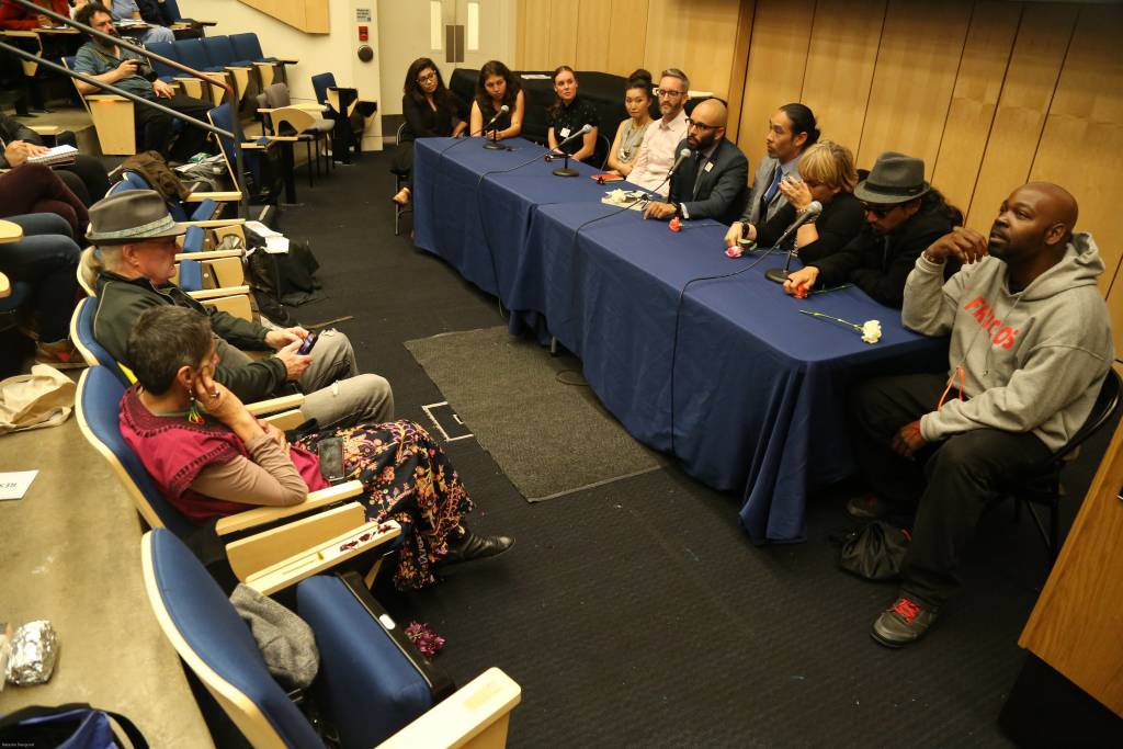 Panel discussion at Cole Hall, UCSF. Photo by Natasha Dongond