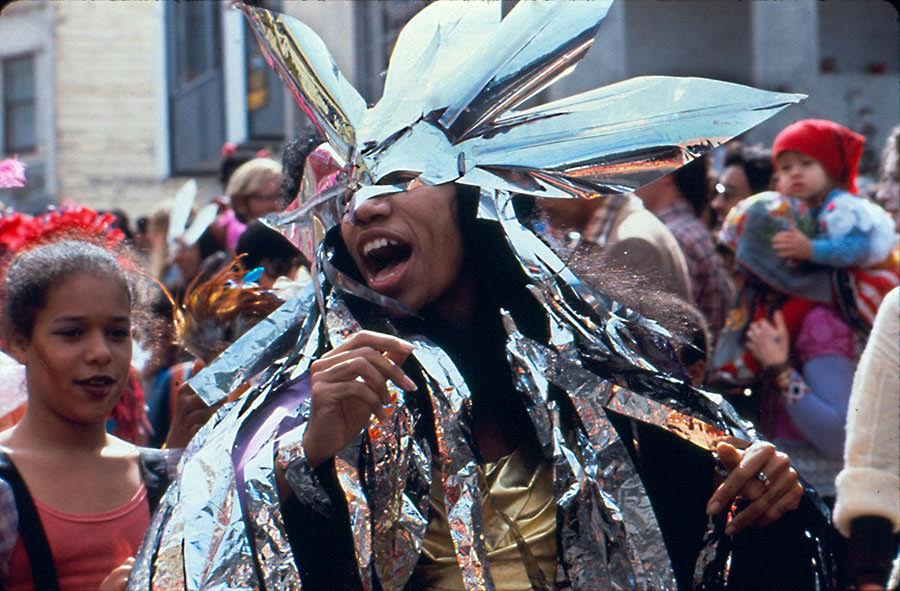 SF Carnaval founder Adela Chu in the debut year of the parade she built. Photo: Luis