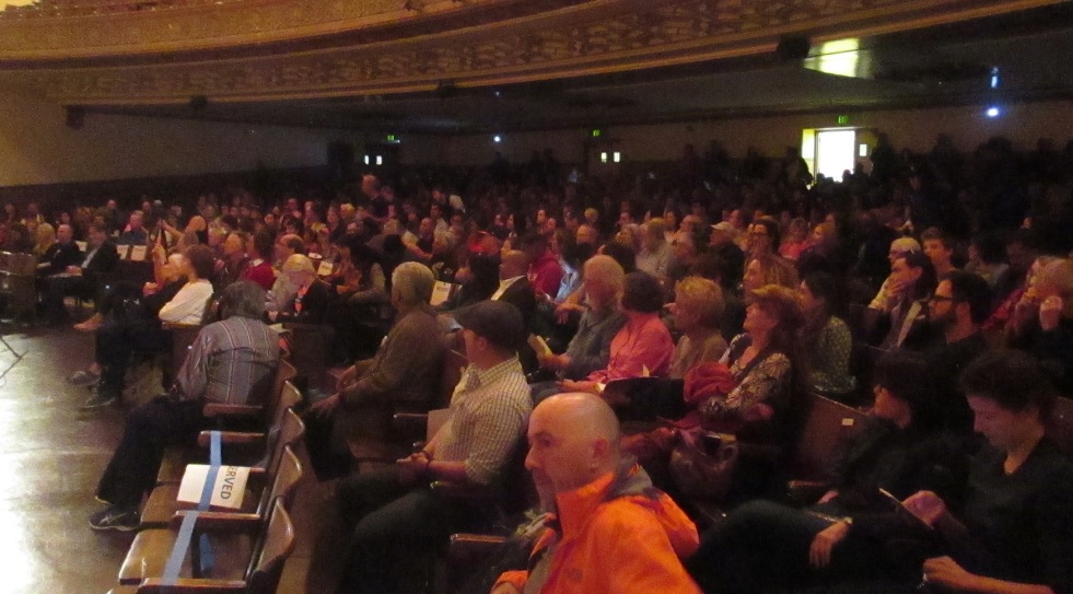 Mission High auditorium was packed