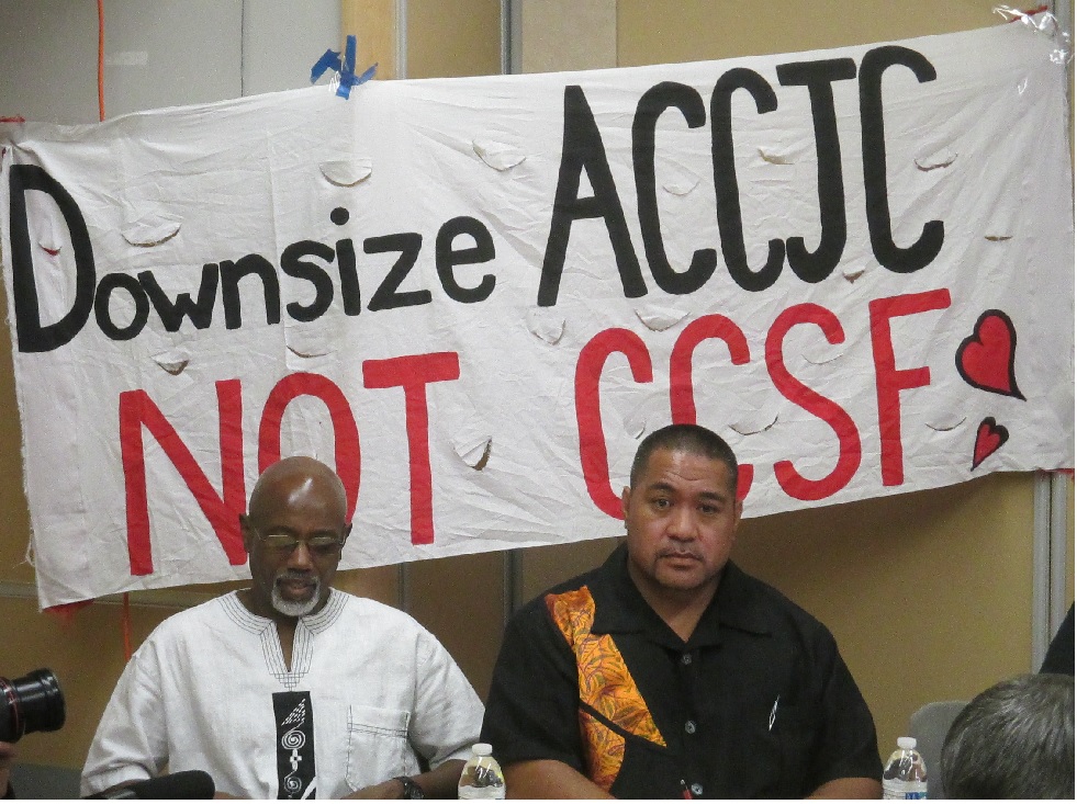 CCSF professors Tarik Farrar and David Palaita talk about the damage that the ACCJC has done to City College