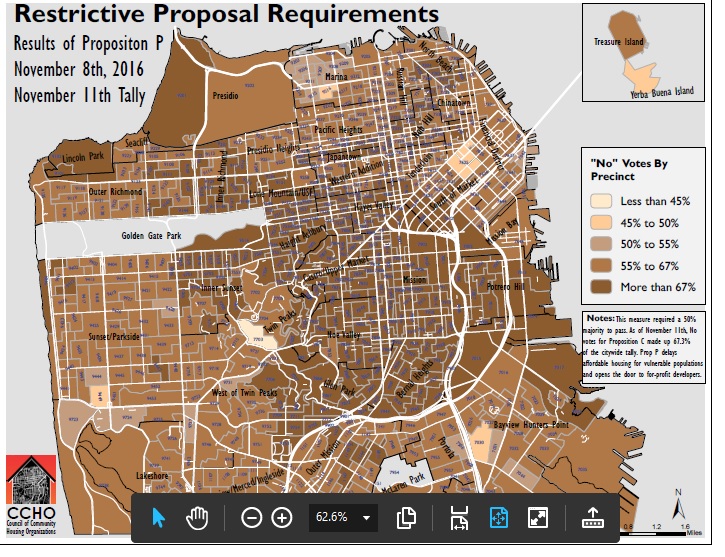 This map shows how P and U lost in most of the city