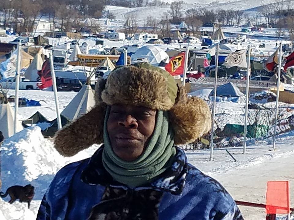 Auntie Frances Moor from POOR Magazine at the Standing Rock camp