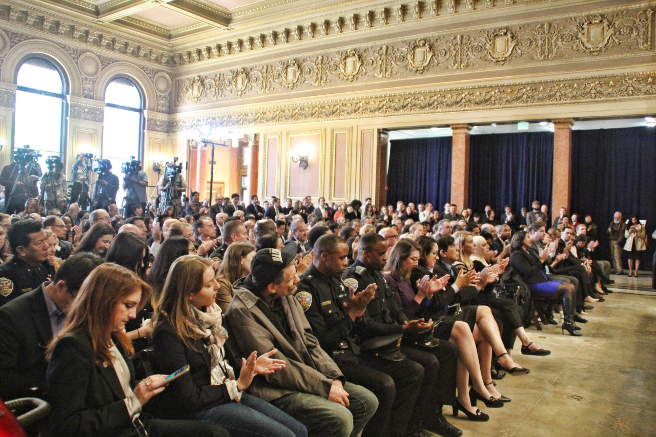 Mayor Ed Lee's state of the city address touched upon some of the pressing issues the city is facing: housing crisis, homelessness, dwindling trust in the police and San Francisco taking a stance against Trump's onslaught on minorities and immigrants. Photo by Sana Saleem. 