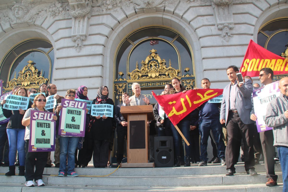 DA George Gascon sad his office has zero tolerance for hate crimes. Photo by Sana Saleem. 