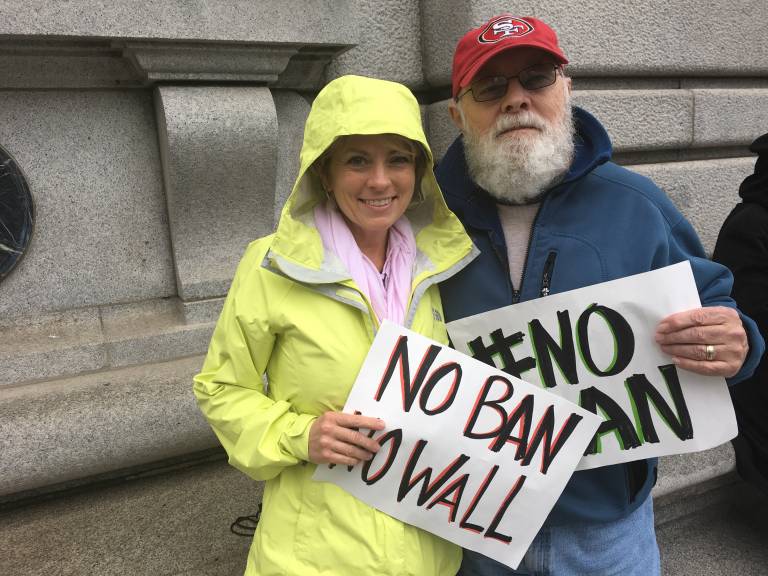 Federal appeals court hears immigration-ban case
