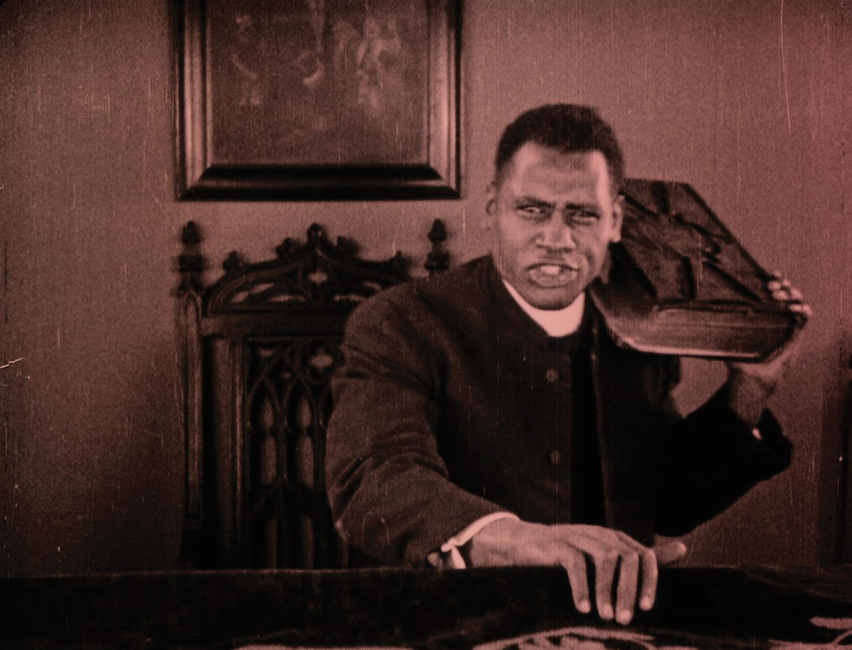 Paul Robeson plays a dual role in Osca Micheaux's melodrama 'Body and Soul.'