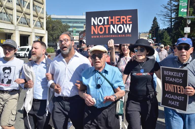 95-year-old Holocaust survivor, stands up to Nazis — again