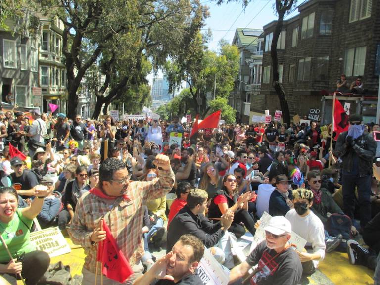 SF sends the white supremacists packing