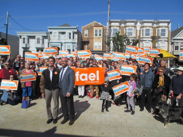 Mandelman gets widespread support in D8 rally