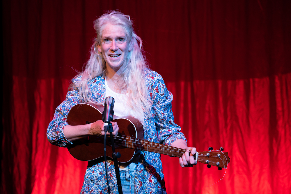 Beth Wilmurt in 'The Cassandra Sessions.' Photo by Ben Krantz / Shotgun Players