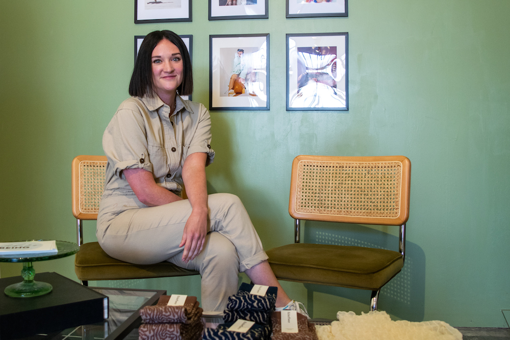 Elizabeth Stewart inside her boutique