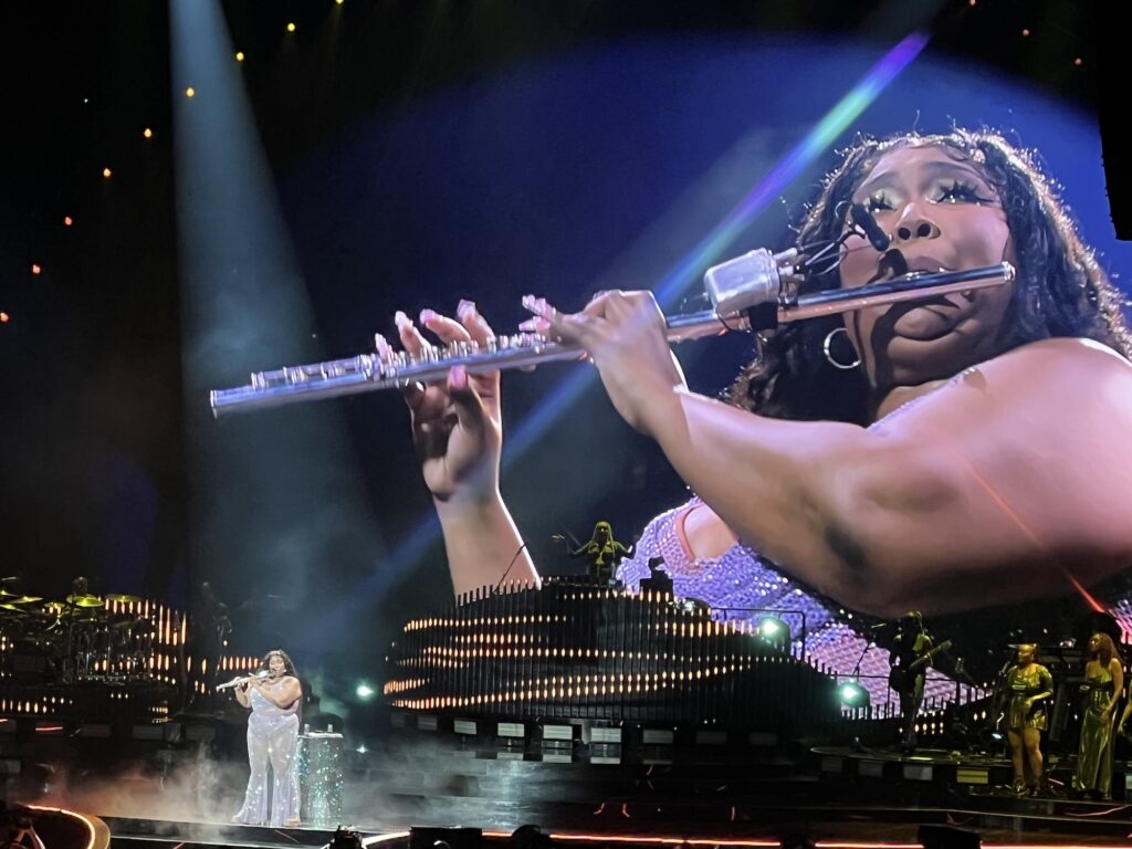 Lizzo bought a platinum flute in San Francisco, which she might call