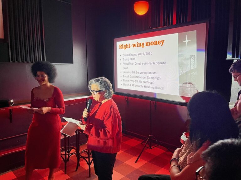 Ten groups. $33 million, half of it dark money. Behind the billionaires in SF politics