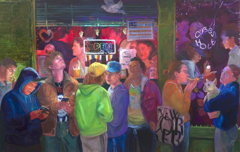 Life burbles with inside jokes in Rebecca Ness’s jumbo paintings