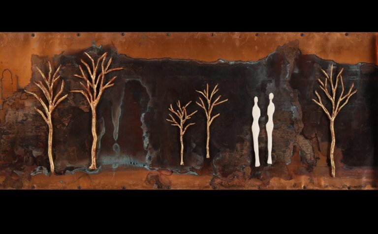 In former Hunters Point submarine barracks, Tor Archer hammers out the feminine form