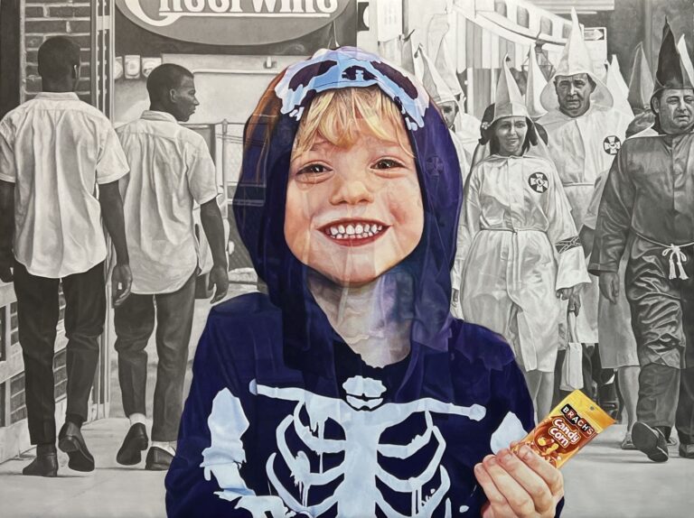 US history of white supremacy pierces through Stephen Mangum’s paintings