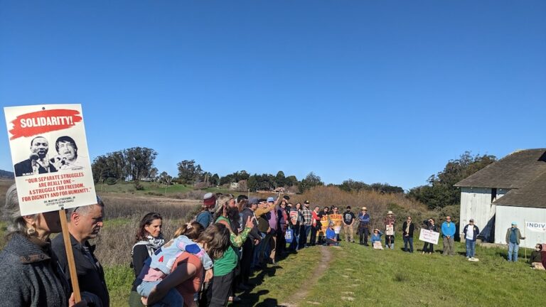 Inauguration protests beyond the big cities: A small community in West Marin fights back