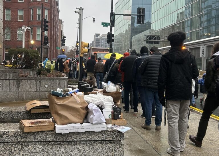 In DC, it’s cold, wet, full of MAGA folks with Fireball shots—and protesters