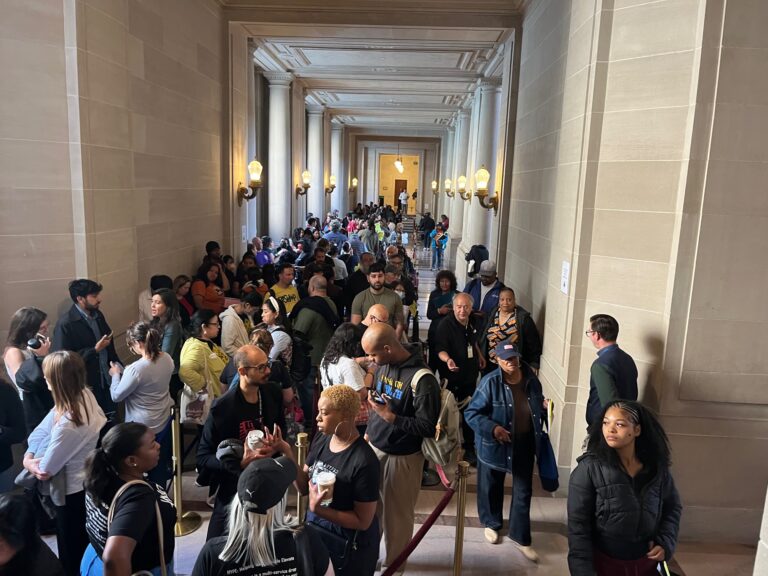 Lurie budget draws mass protest