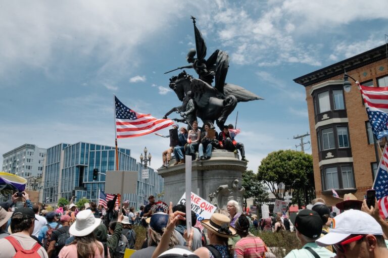 Massive protests: Against Trump—and against the Lurie budget