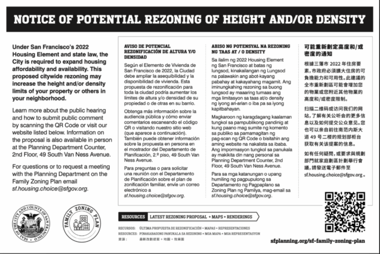 SF is sending out upzoning notices; here’s how to find out what’s really going on