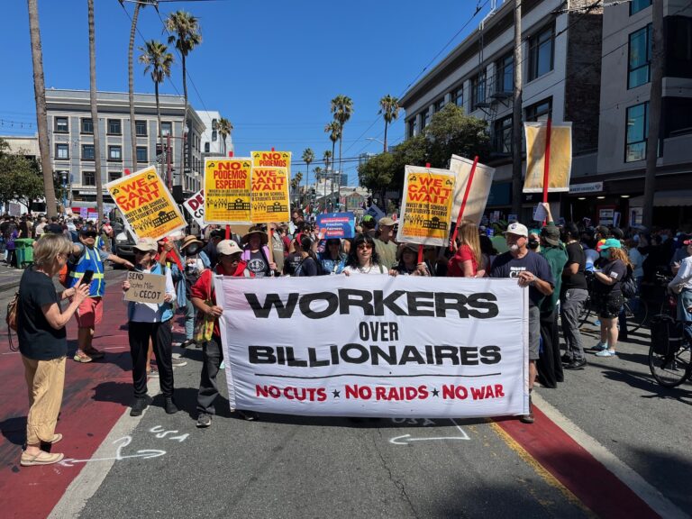 Huge labor rally takes on the billionaires