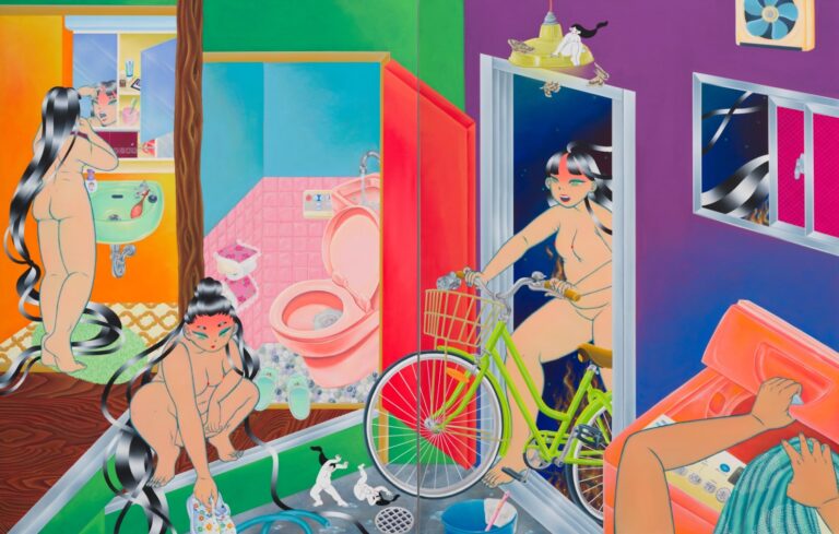 Maya Fuji’s luminous paintings conjure ‘uncanny coexistence’ with spiritual realm