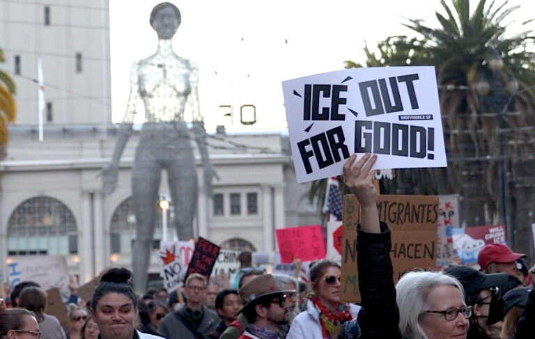 Watch: Protest in SF after ICE kills Alex Pretti