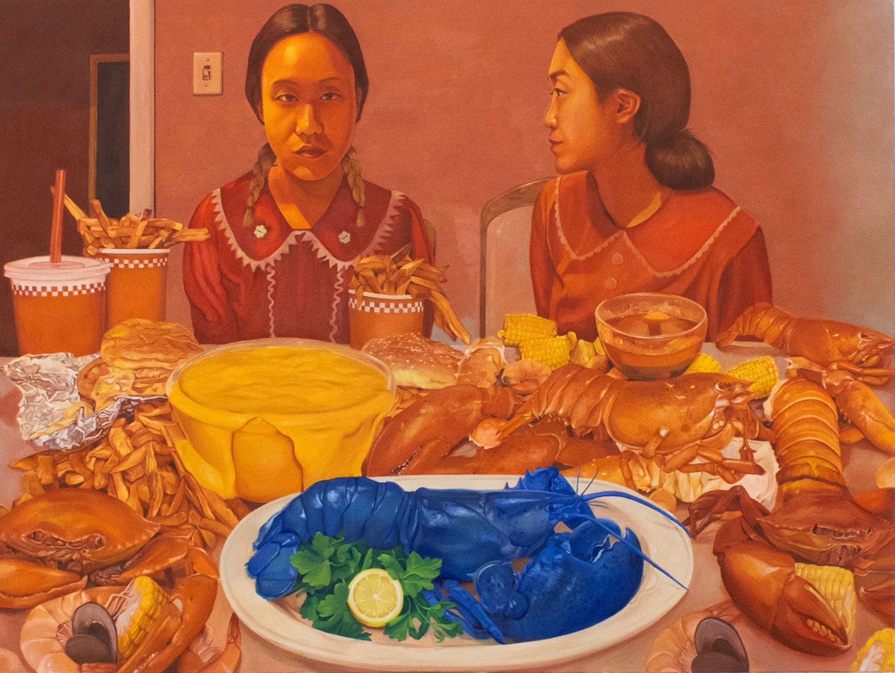 Inspired by Youtube thumbnails, L. Song Wu captures the internet’s insatiability