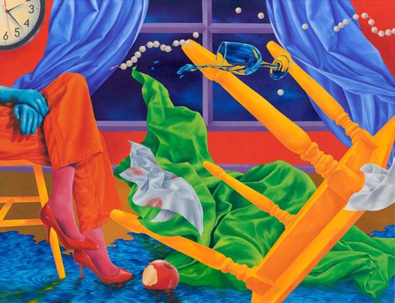 Rachel Simon Marino’s off-kilter Day-Glo world aims to overwhelm
