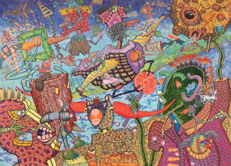 Enjoy your trip inside M. Mark Bauer’s labyrinthine paintings